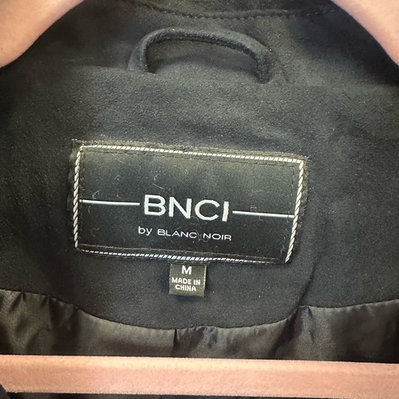 Blanc Noir Women's Charcoal Leather Jacket - Picture 3 of 13